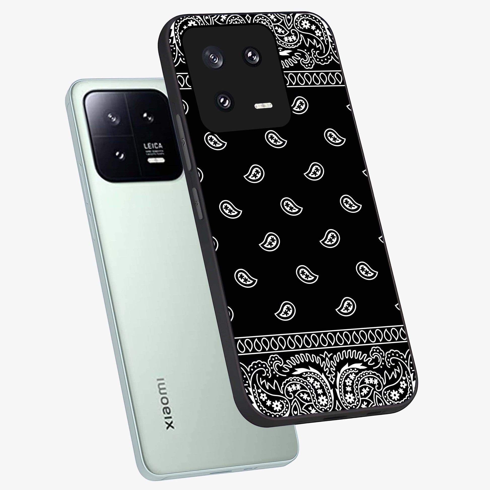 Retro Rebel Threads Glass Case displayed in angled mockup highlighting retro inspired graphic design with rebellious aesthetic.