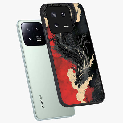 Shadow Dragon Fury Glass Case displayed in angled mockup highlighting powerful dragon illustration with dark fantasy aesthetic.