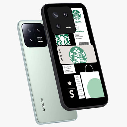 Starbucks Mocha Glass Case displayed in angled mockup highlighting stylish mocha themed design with cozy café aesthetic.
