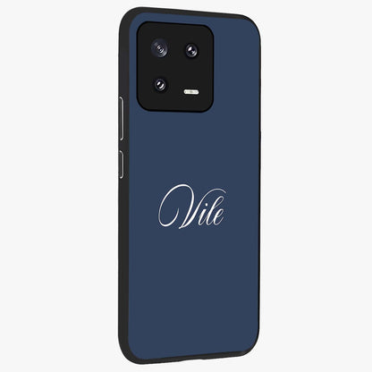 Blue Vintage Floral Pattern Glass Case displayed in angled mockup highlighting classic blue floral pattern and retro aesthetic design.