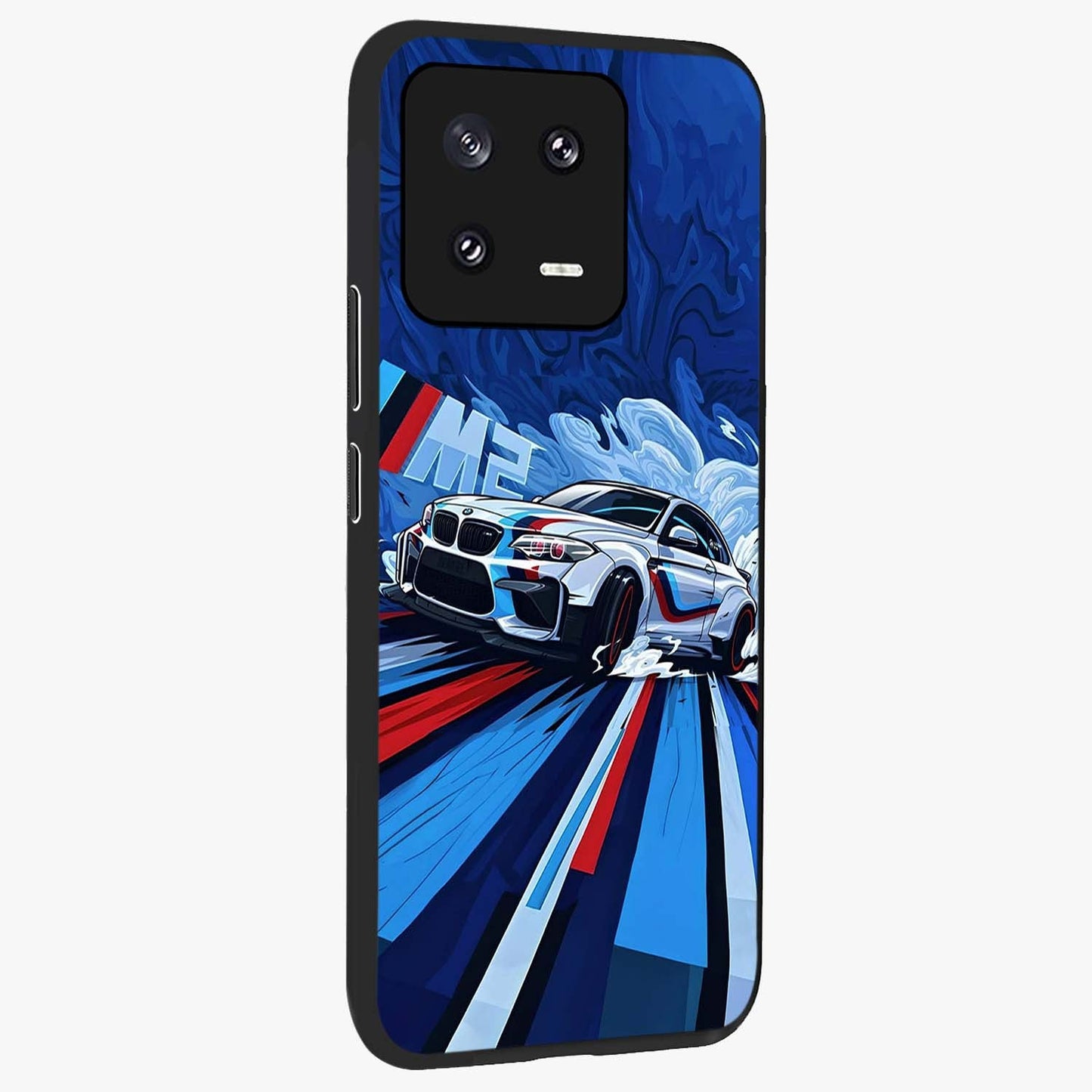 Drift Power Rush Glass Case upright view showcasing high speed racing artwork with bold automotive theme.