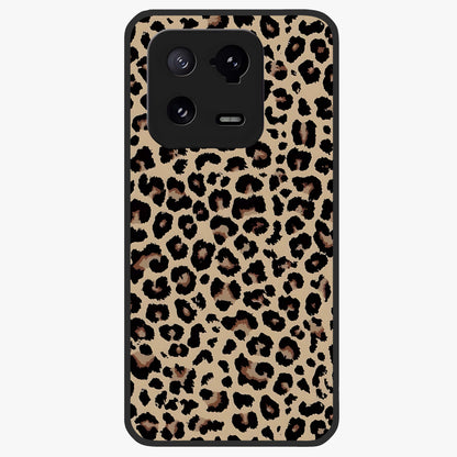 Savage Chic Pattern Glass Case showing flat back view with stylish patterned artwork and glossy glass finish.