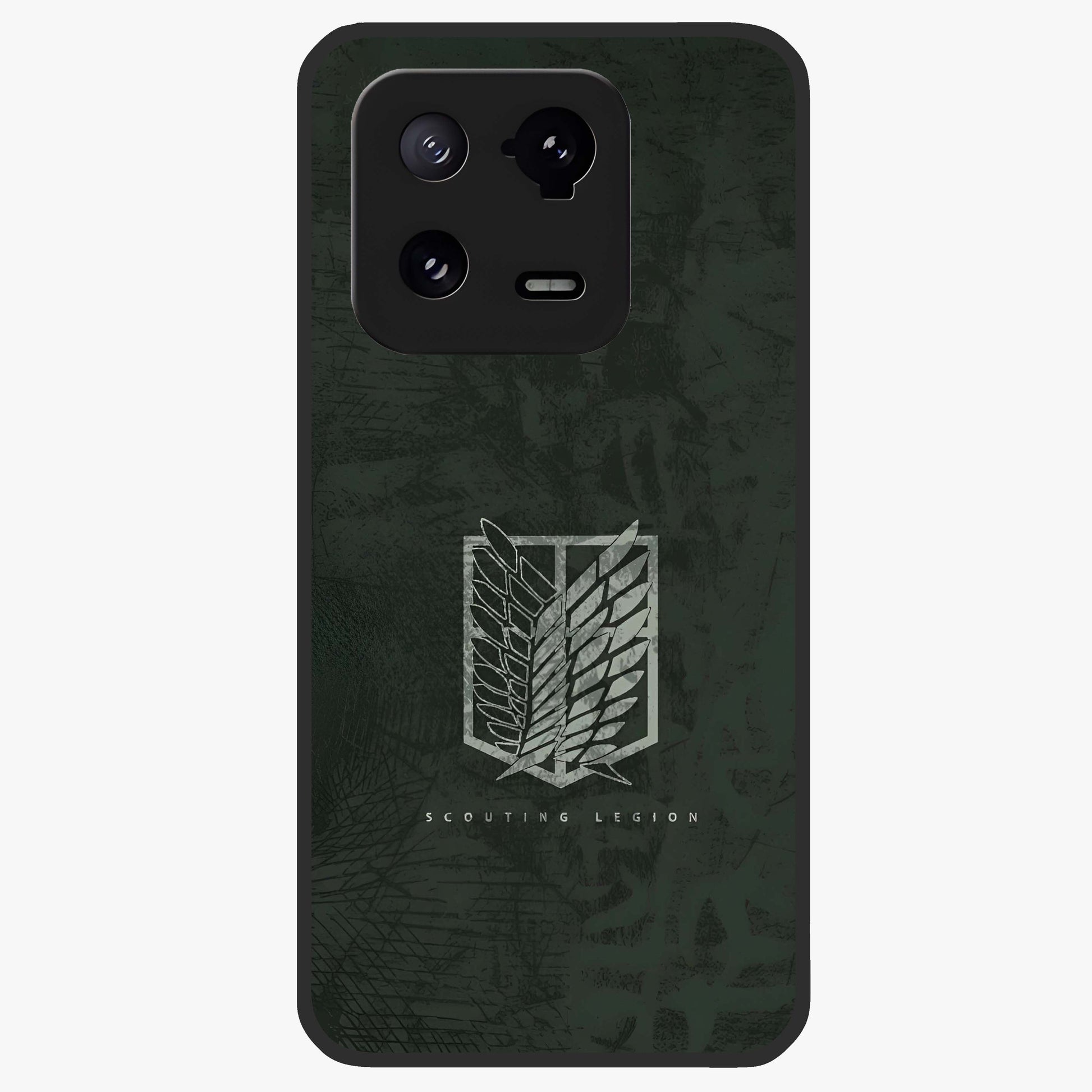 Wings Of Freedom Glass Case showing flat back view with symbolic wings artwork and glossy glass finish.