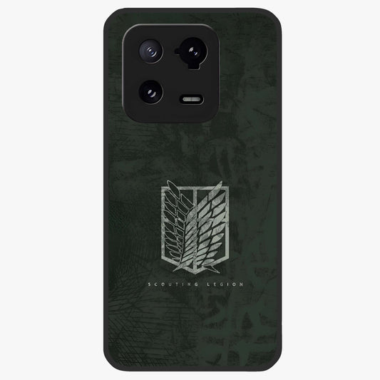 Wings Of Freedom Glass Case showing flat back view with symbolic wings artwork and glossy glass finish.