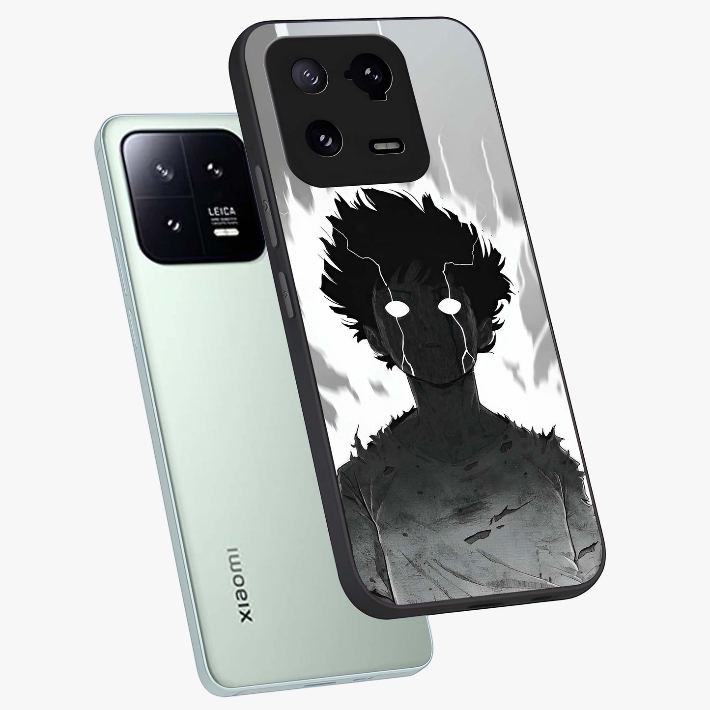 Awakened Inner Rage Glass Case displayed in angled mockup highlighting powerful graphic design and bold artistic theme.
