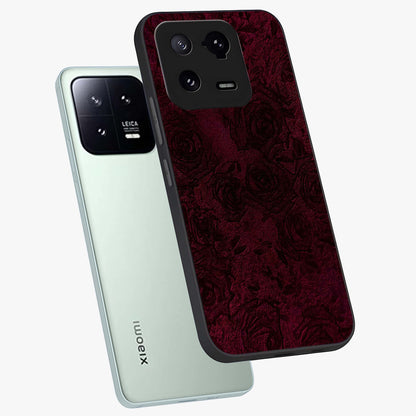 Crimson Fade Flow Glass Case displayed in angled mockup highlighting smooth gradient design with modern aesthetic style.