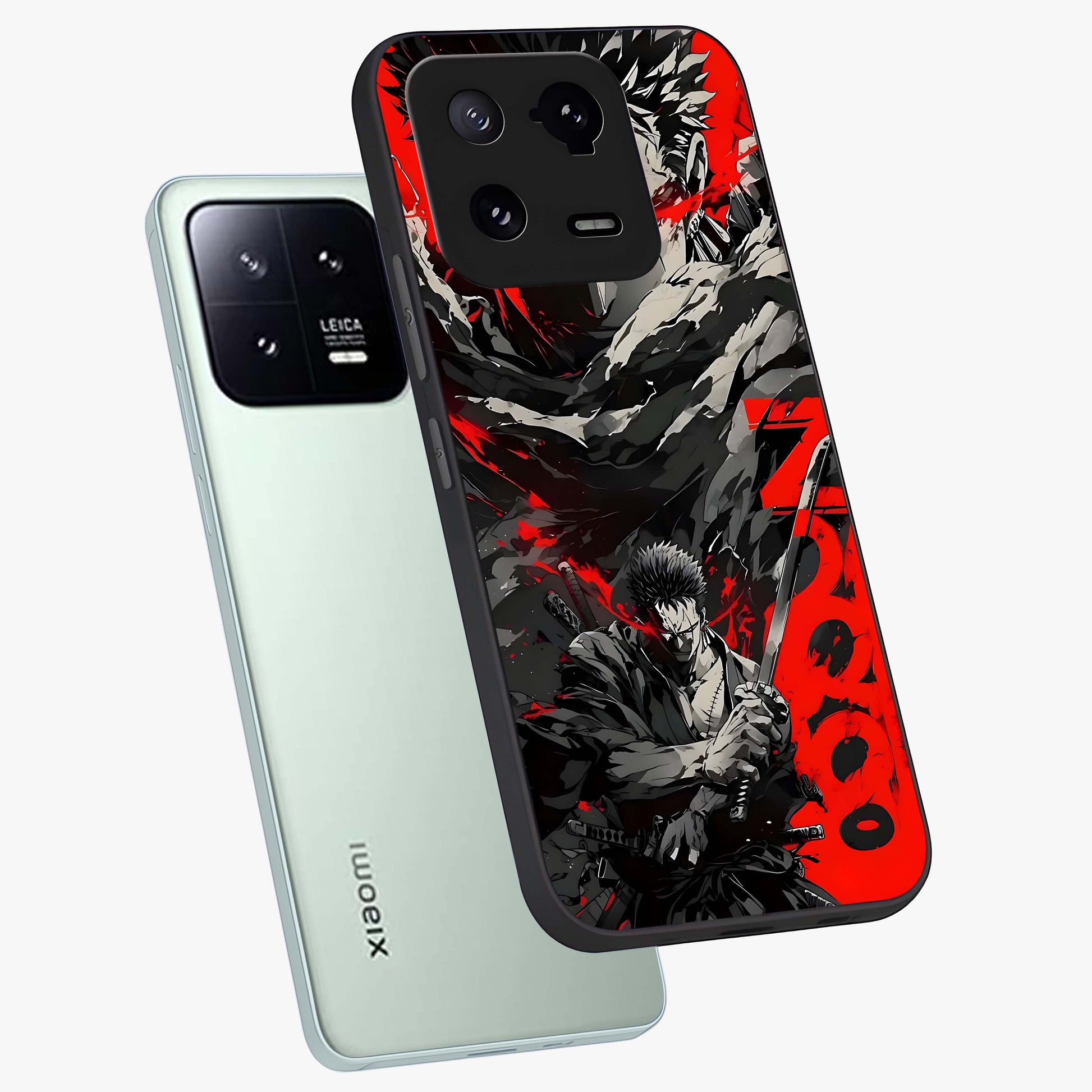 Demon Sword Resolve Glass Case displayed in angled mockup highlighting powerful demon sword illustration with dark fantasy aesthetic.