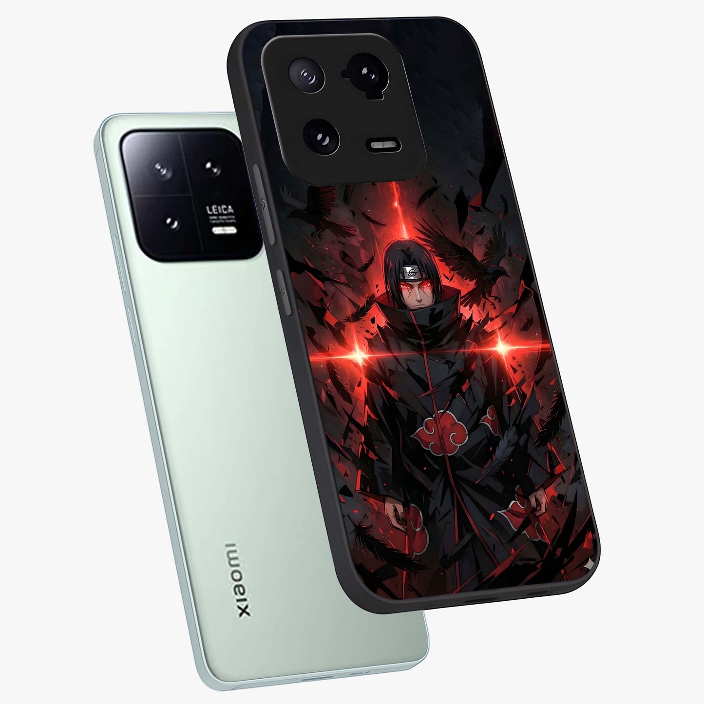 Focused Blade Discipline Glass Case displayed in angled mockup highlighting clean minimal text artwork with modern aesthetic style.