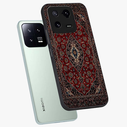 Heritage Carpet Royale Glass Case displayed in angled mockup highlighting intricate royal carpet design with heritage aesthetic.