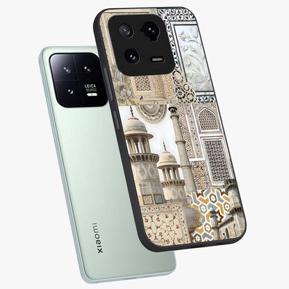 Mughal Marble Legacy Glass Case displayed in angled mockup highlighting elegant heritage marble artwork with royal aesthetic.