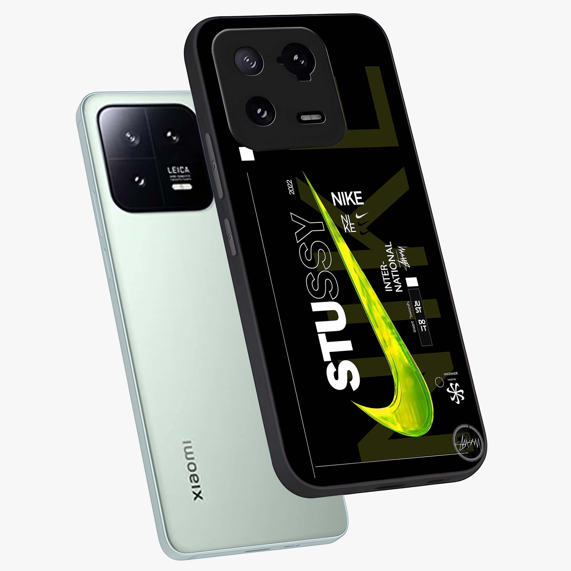 Neon Street Edition Glass Case displayed in angled mockup highlighting vibrant urban design with bold street aesthetic.