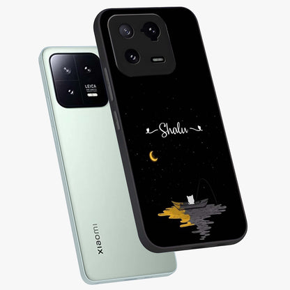 Silent Night Row Glass Case displayed in angled mockup highlighting peaceful evening design with dreamy night aesthetic.