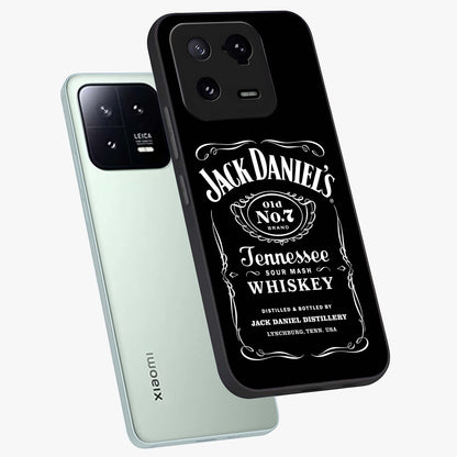 Vintage Whiskey Heritage Glass Case displayed in angled mockup highlighting retro beverage themed design with heritage aesthetic.