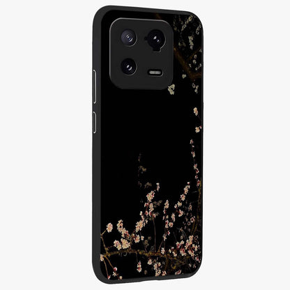 Petal Moon Light With Custom Name Glass Case upright view showcasing elegant floral moon artwork with personalized aesthetic.