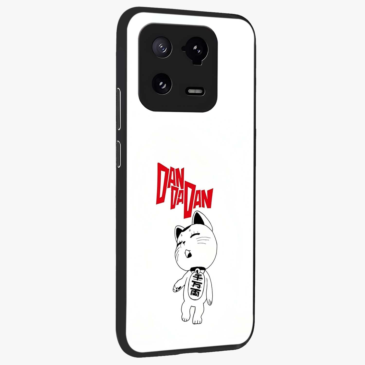 Playful Spirit Charm Glass Case upright view showcasing vibrant charm artwork with fun artistic theme.