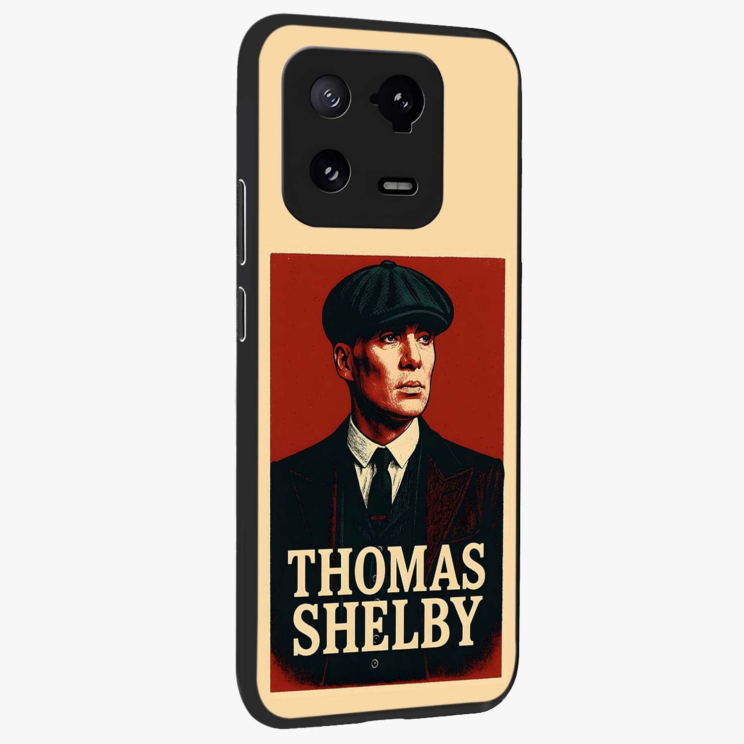 Vintage Mafia Authority Glass Case upright view showcasing dramatic vintage artwork with iconic authority theme.