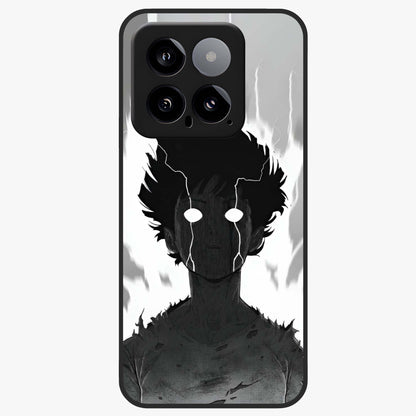 Awakened Inner Rage Glass Case showing flat back view with intense artistic artwork and glossy glass finish.
