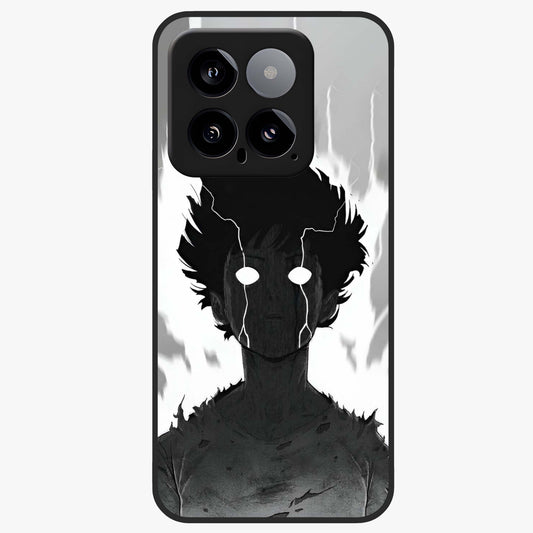 Awakened Inner Rage Glass Case showing flat back view with intense artistic artwork and glossy glass finish.
