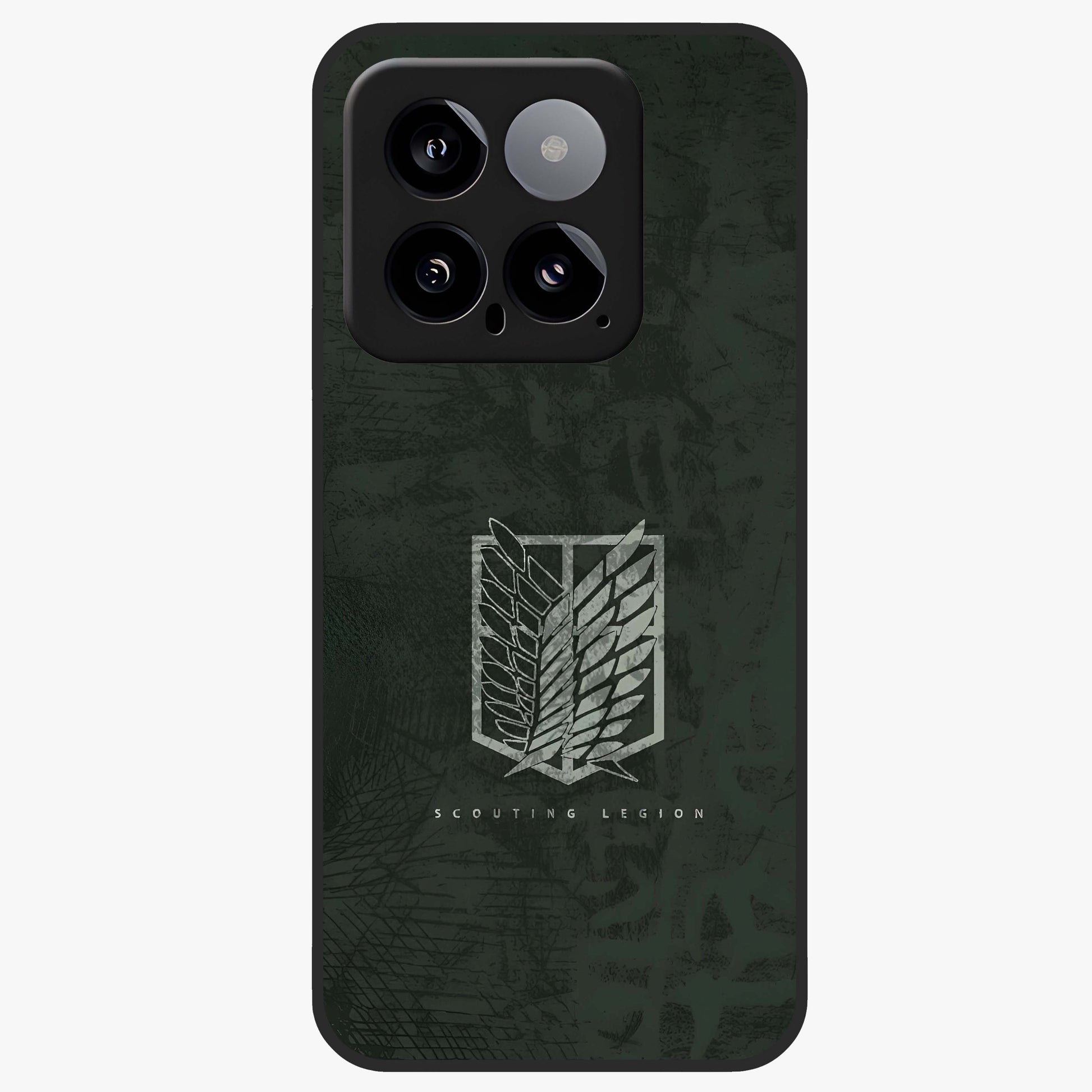 Wings Of Freedom Glass Case showing flat back view with symbolic wings artwork and glossy glass finish.