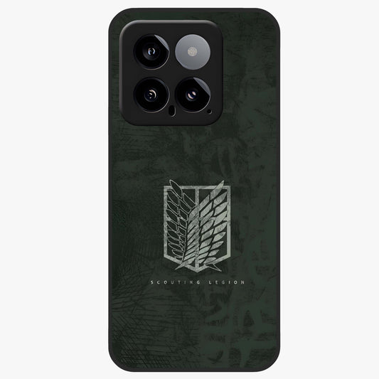 Wings Of Freedom Glass Case showing flat back view with symbolic wings artwork and glossy glass finish.