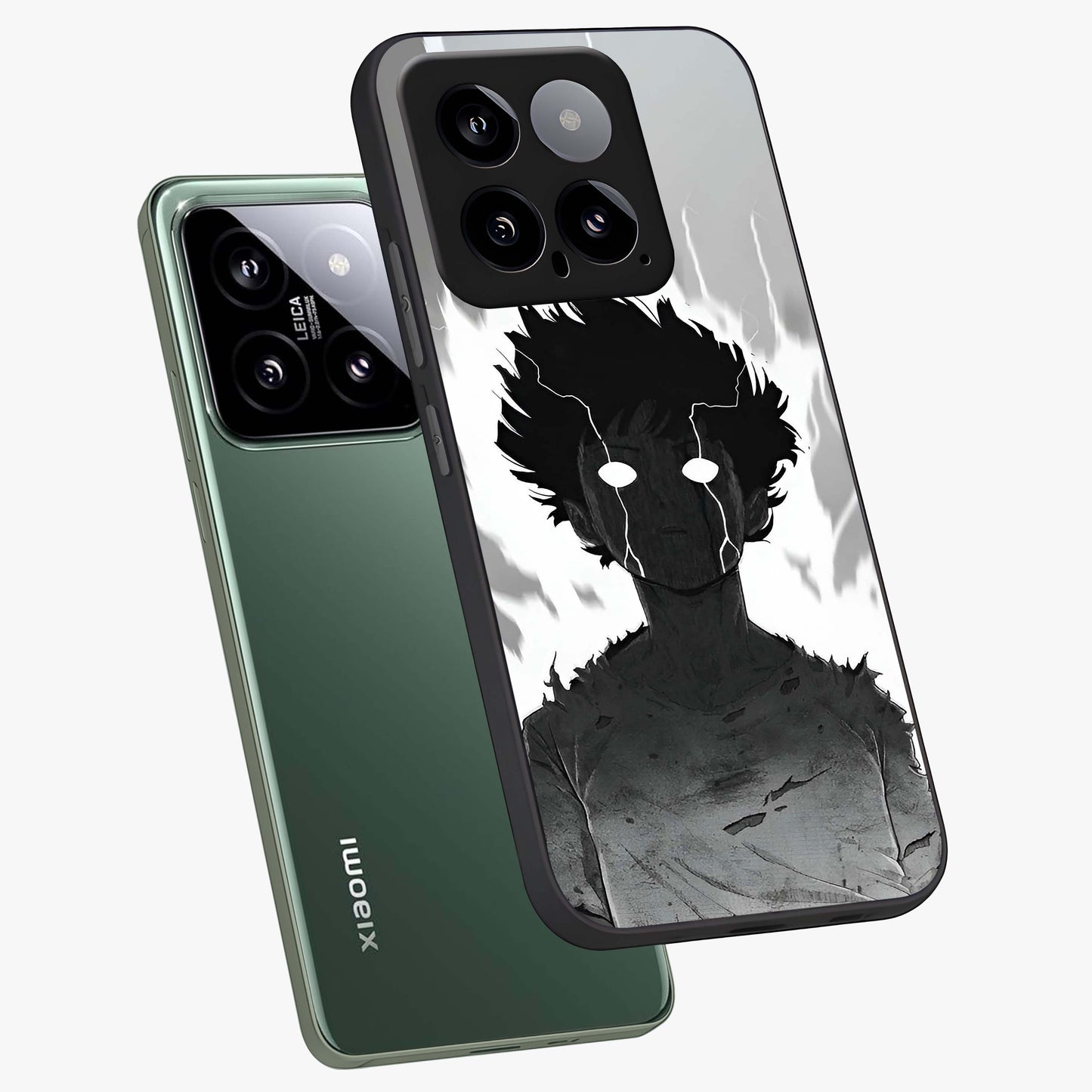 Awakened Inner Rage Glass Case displayed in angled mockup highlighting powerful graphic design and bold artistic theme.