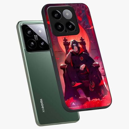 Blood Moon Sovereign Glass Case displayed in angled mockup highlighting dark celestial moon design and dramatic theme.