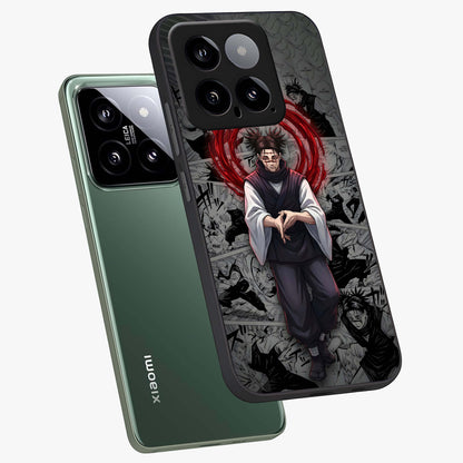 Cursed Ritual Ascension Glass Case displayed in angled mockup highlighting mystical ritual illustration with supernatural aesthetic.
