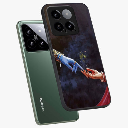 Divine Touch Eternal Glass Case displayed in angled mockup highlighting elegant divine inspired design with calm aesthetic style.