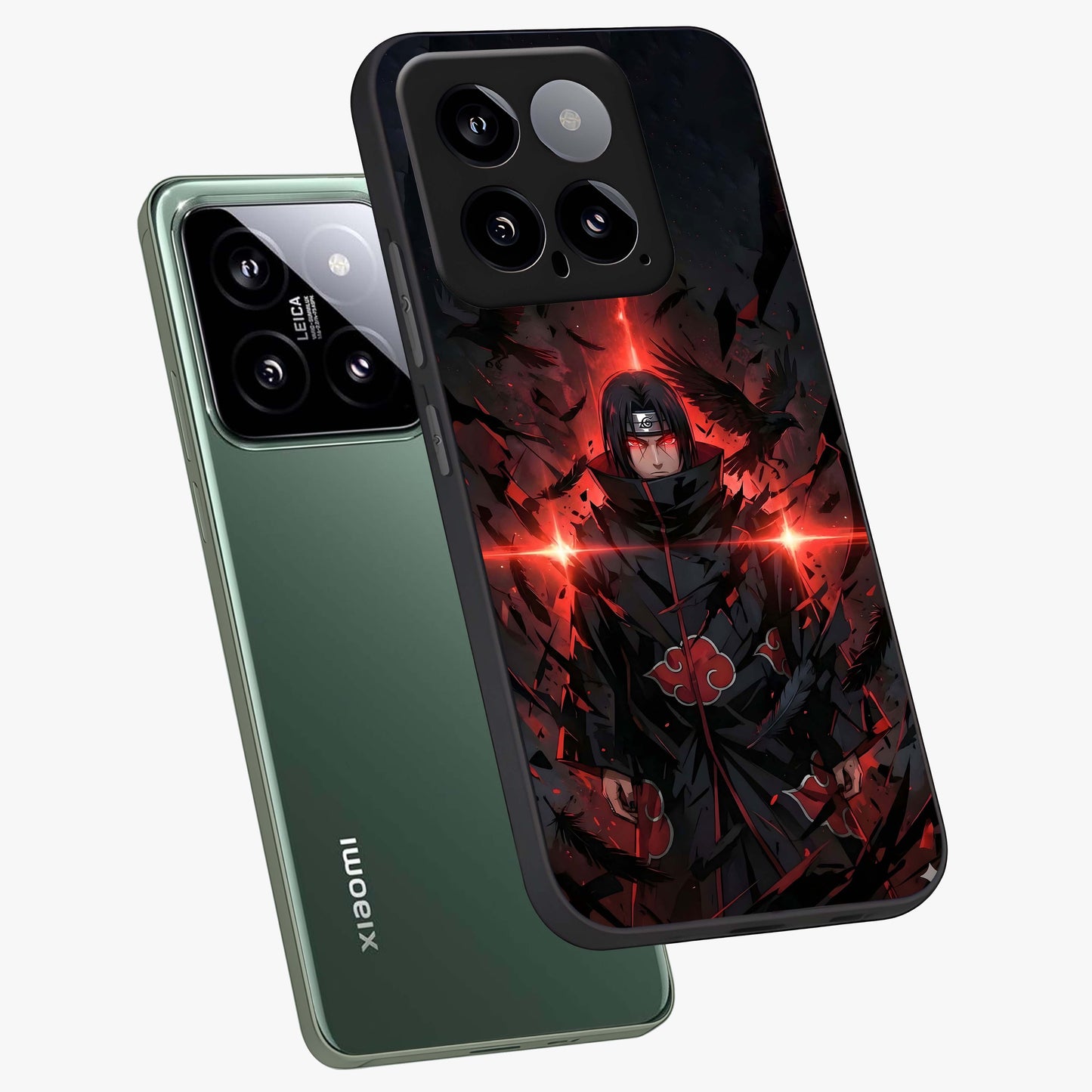Focused Blade Discipline Glass Case displayed in angled mockup highlighting clean minimal text artwork with modern aesthetic style.