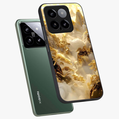 Gates Of Illumination Glass Case displayed in angled mockup highlighting radiant portal inspired design with fantasy aesthetic.