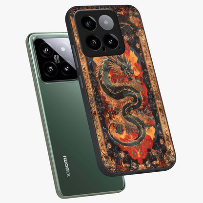 Inferno Dragon Soul Glass Case displayed in angled mockup highlighting powerful dragon illustration with inferno aesthetic.
