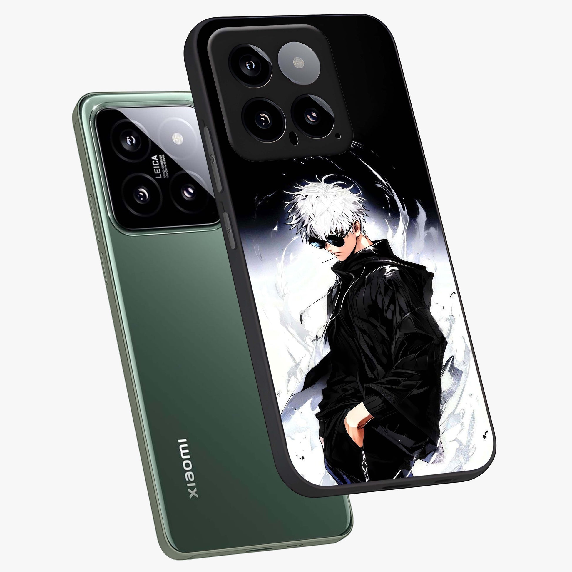 Limitless Shadow King Glass Case displayed in angled mockup highlighting dramatic dark hero design with intense aesthetic.