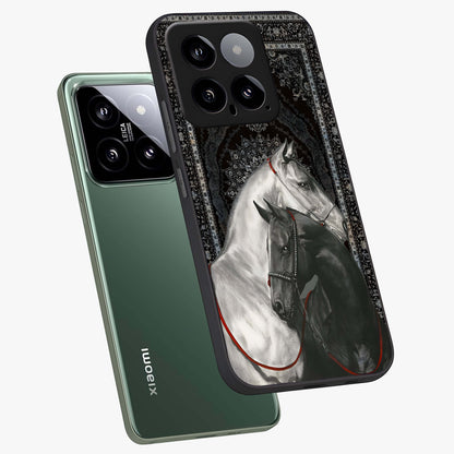 Majestic Ride Legacy Glass Case displayed in angled mockup highlighting sleek vehicle design with bold racing aesthetic.