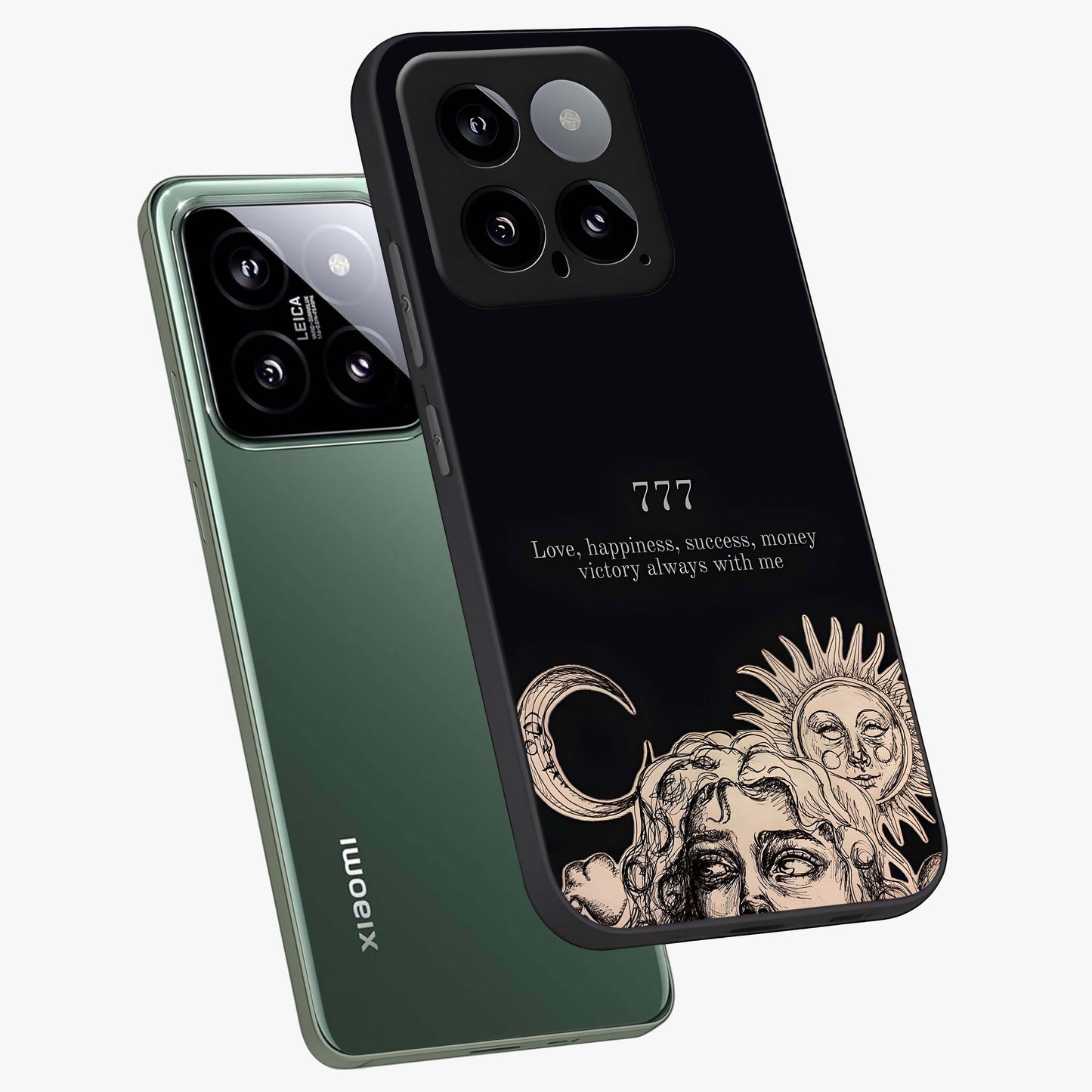 Mystic Victory Aura Glass Case displayed in angled mockup highlighting energetic aura design with bold mystical aesthetic.