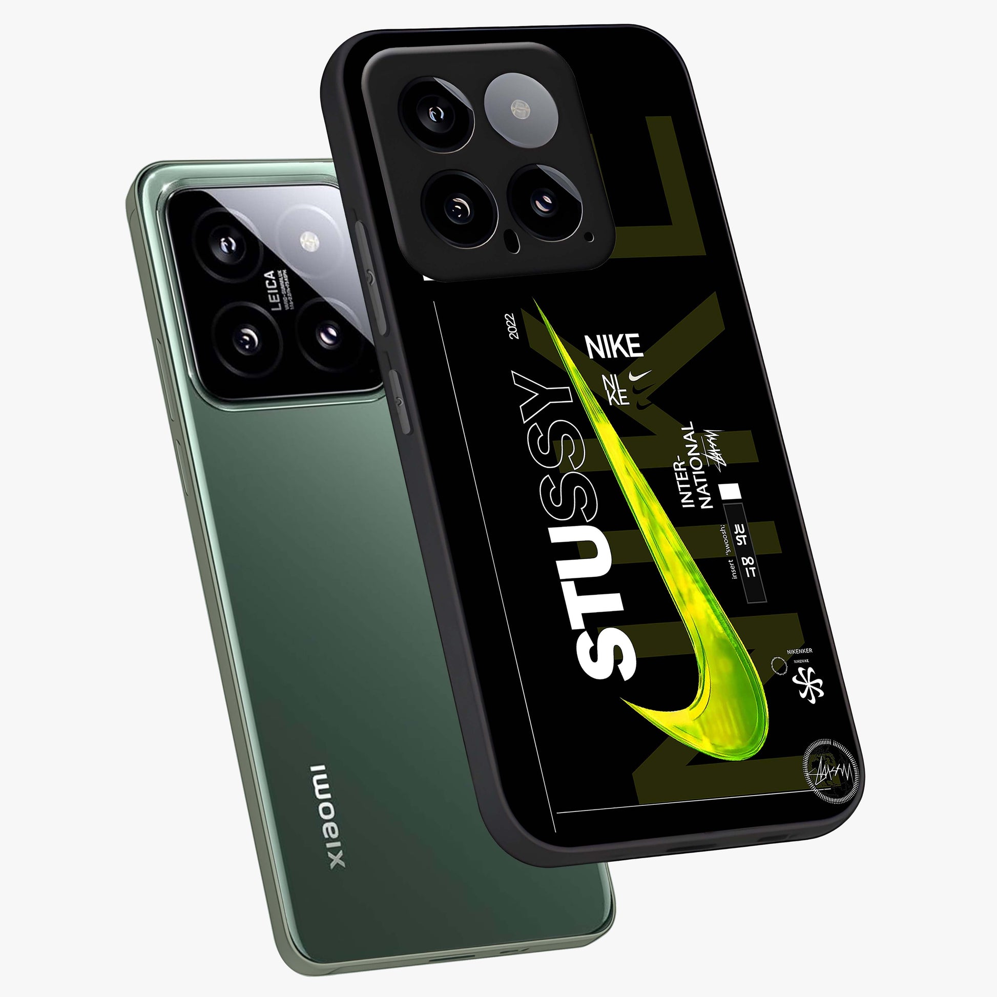 Neon Street Edition Glass Case displayed in angled mockup highlighting vibrant urban design with bold street aesthetic.