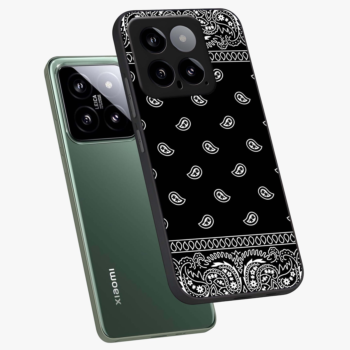 Retro Rebel Threads Glass Case displayed in angled mockup highlighting retro inspired graphic design with rebellious aesthetic.