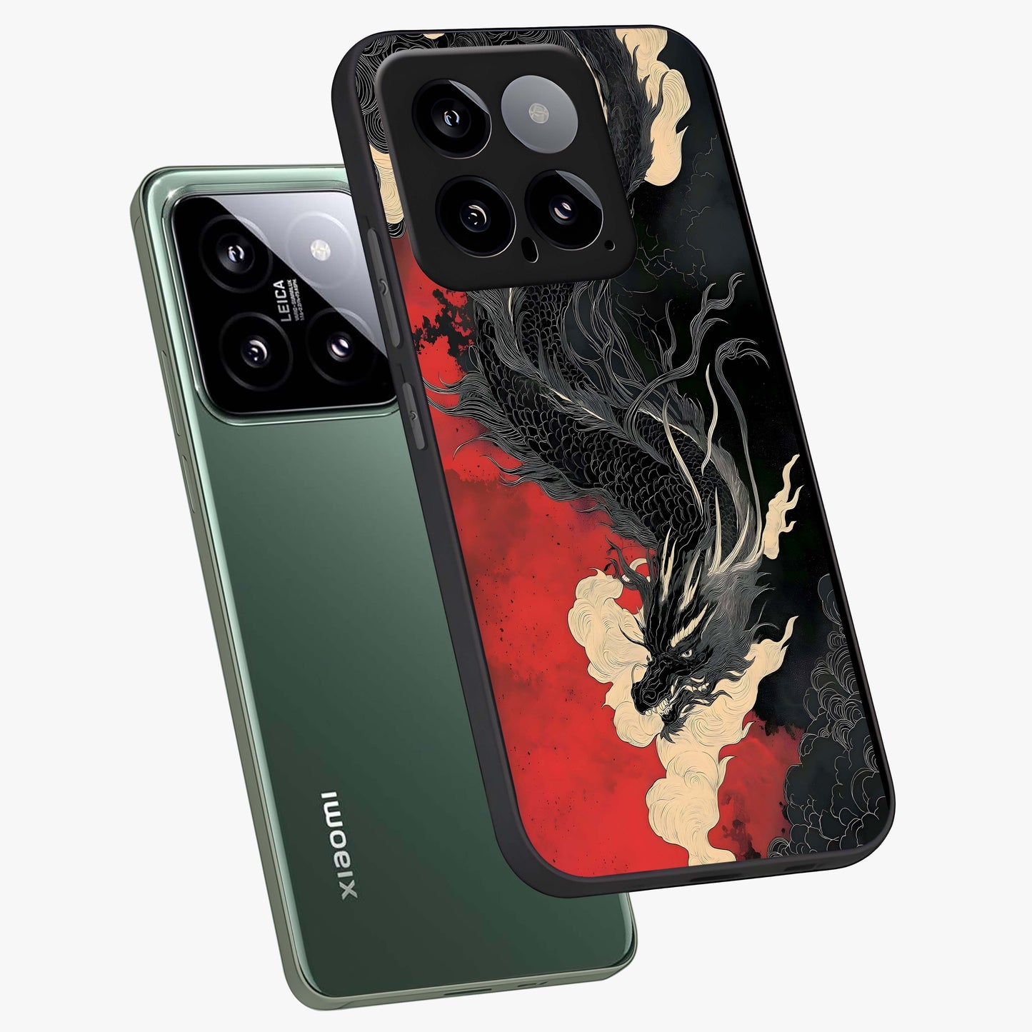 Shadow Dragon Fury Glass Case displayed in angled mockup highlighting powerful dragon illustration with dark fantasy aesthetic.