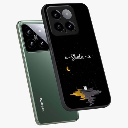 Silent Night Row Glass Case displayed in angled mockup highlighting peaceful evening design with dreamy night aesthetic.