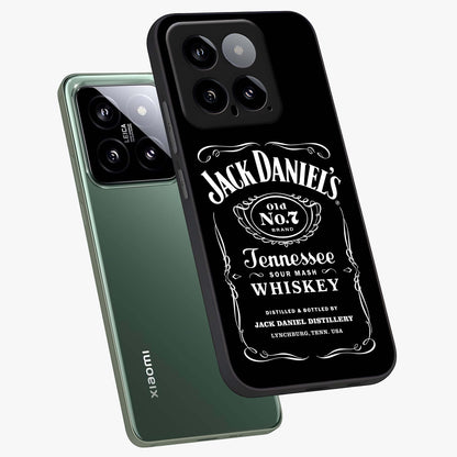 Vintage Whiskey Heritage Glass Case displayed in angled mockup highlighting retro beverage themed design with heritage aesthetic.
