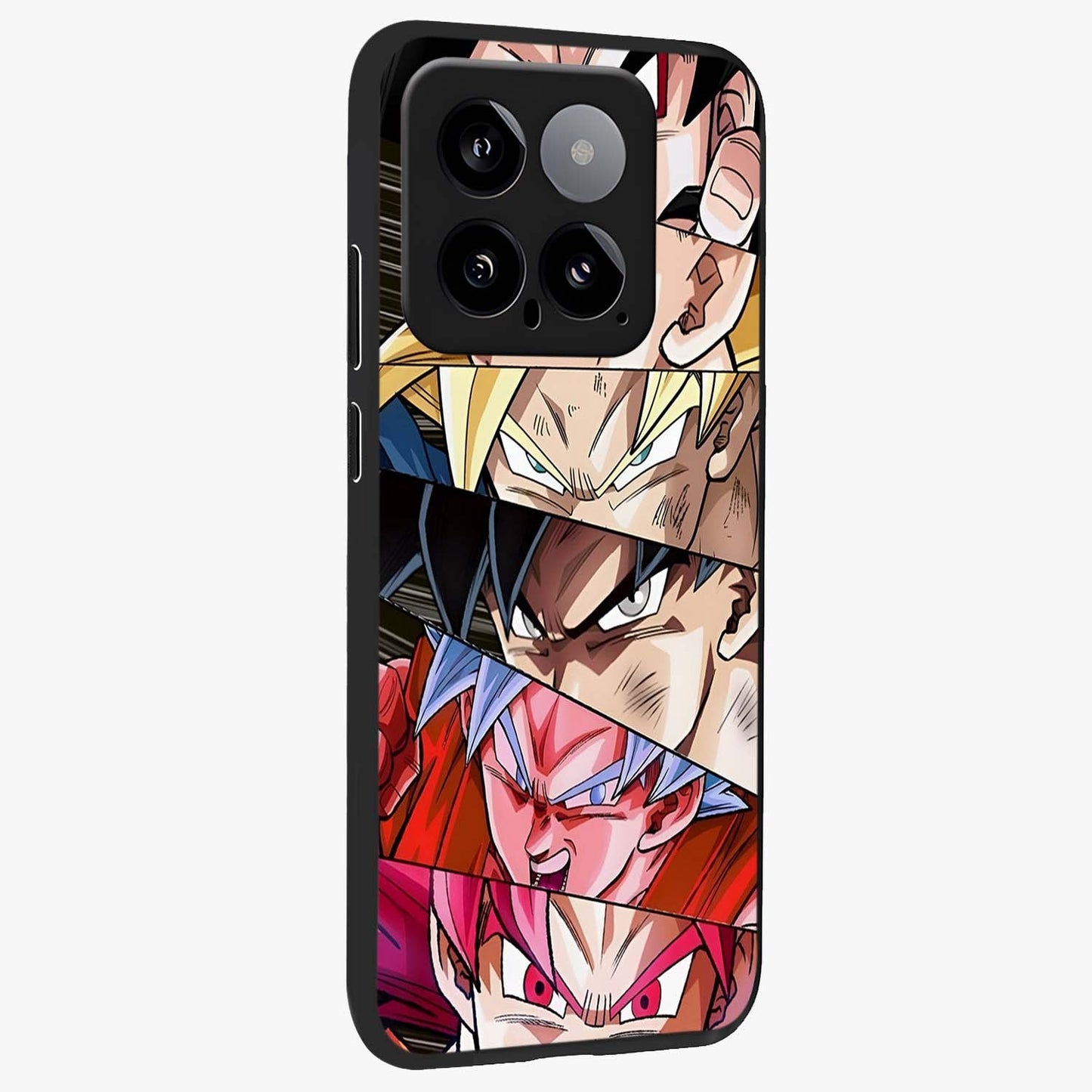 Anime Character Glass Case upright view showcasing expressive anime artwork with bold graphic style.