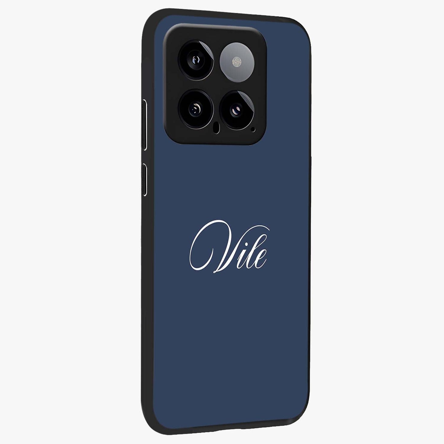 Blue Vintage Floral Pattern Glass Case displayed in angled mockup highlighting classic blue floral pattern and retro aesthetic design.