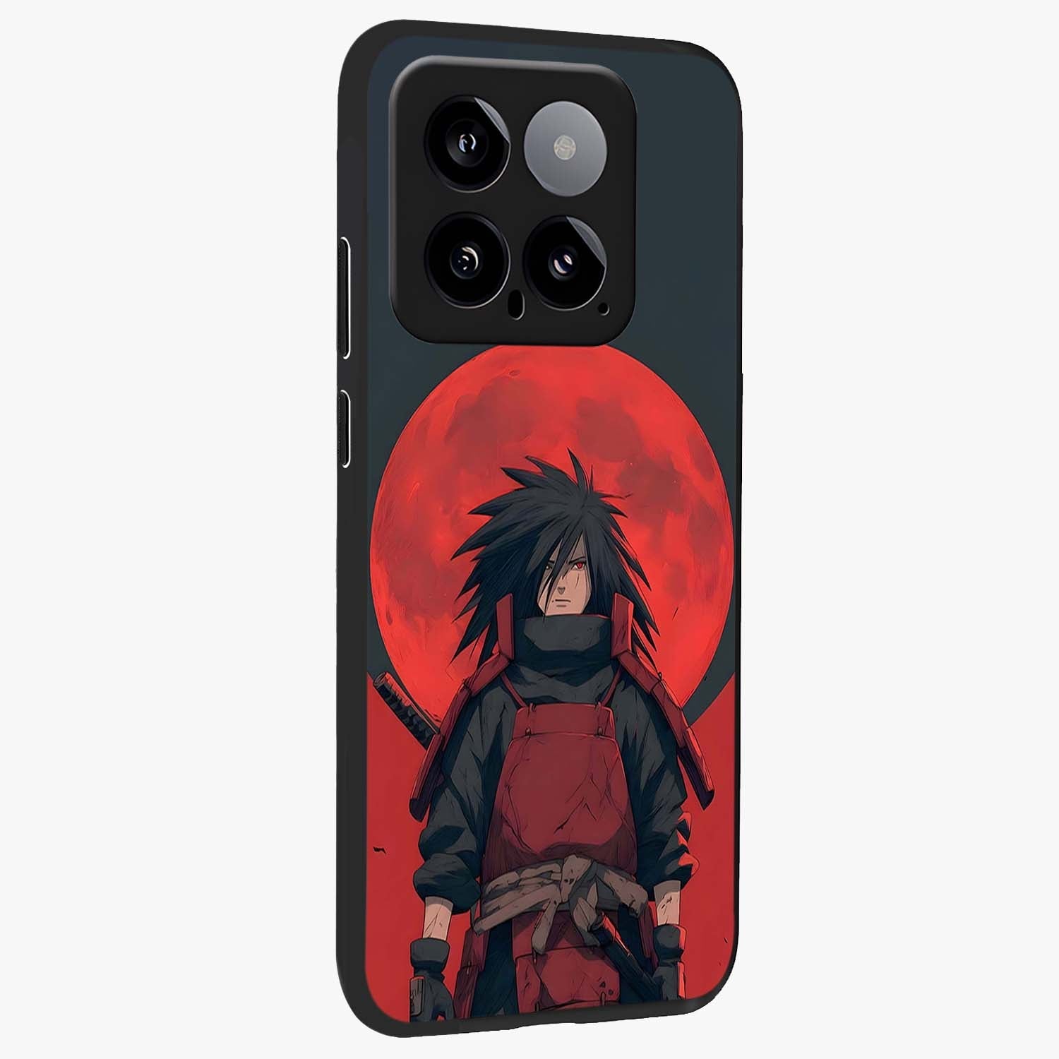 Crimson Moon Warlord Glass Case upright view showcasing powerful warlord artwork with dark celestial theme.