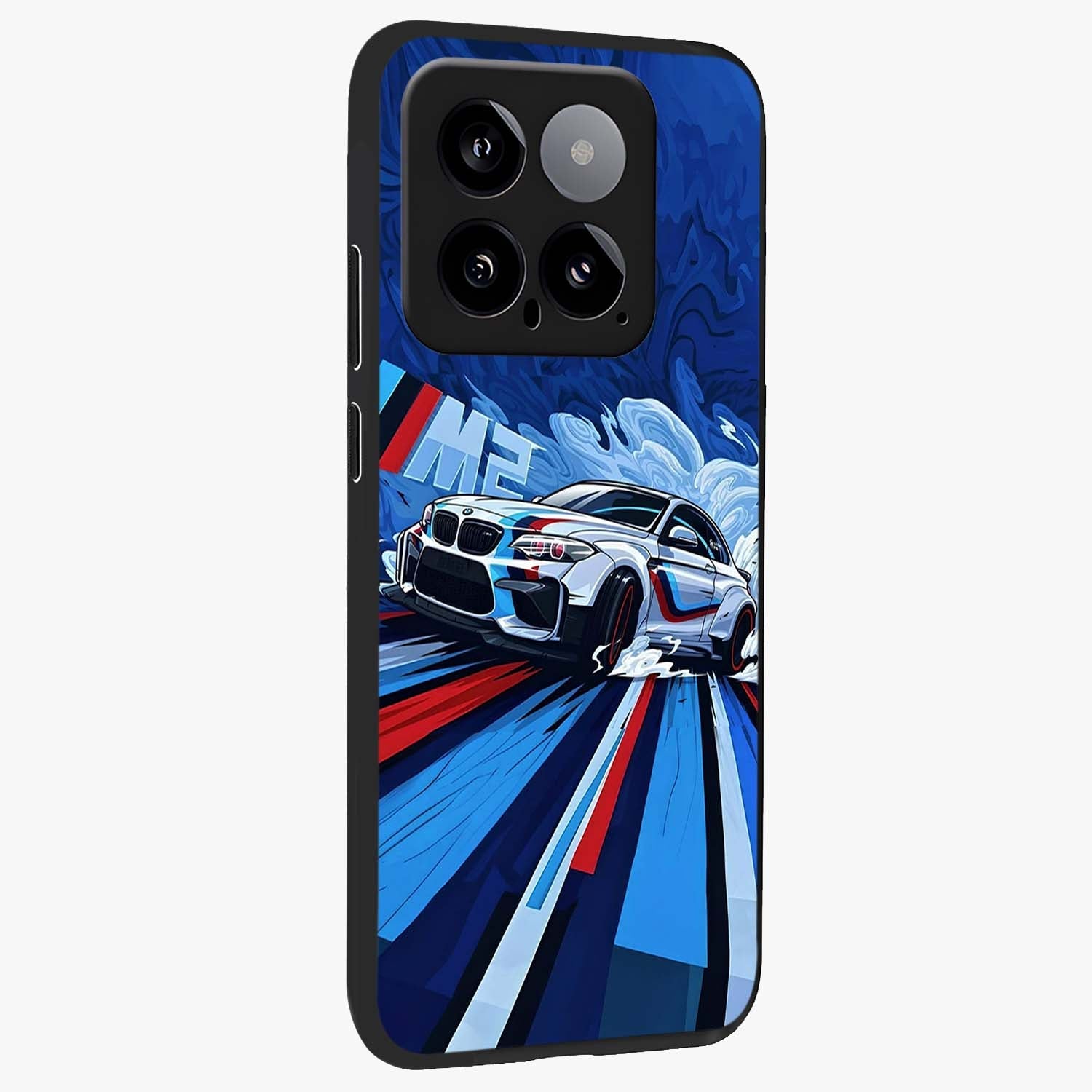 Drift Power Rush Glass Case upright view showcasing high speed racing artwork with bold automotive theme.