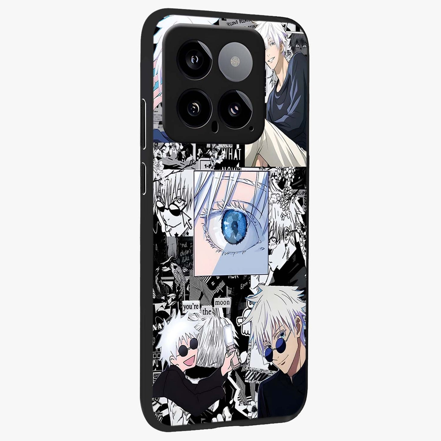Infinity Sorcerer Chaos Glass Case upright view showcasing dramatic sorcerer artwork with chaotic mystical theme.