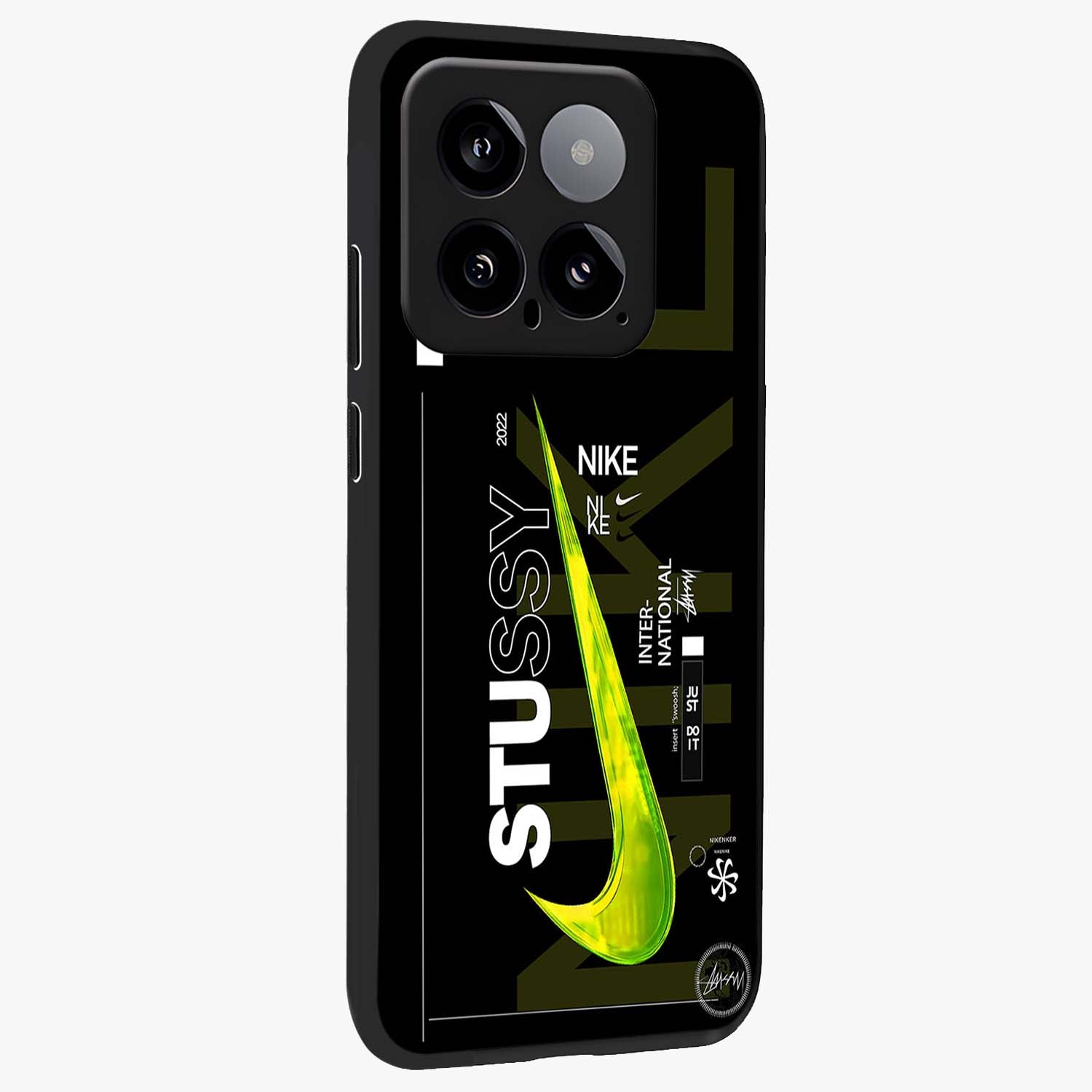 Neon Street Edition Glass Case upright view showcasing colorful neon artwork with modern street culture theme.