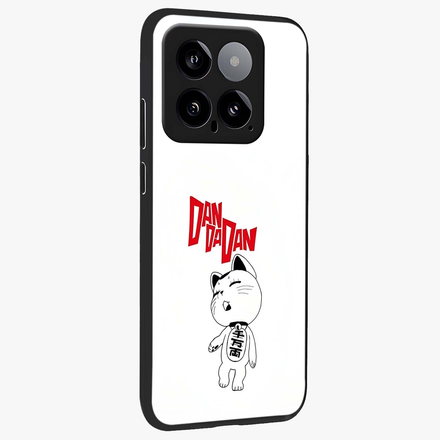 Playful Spirit Charm Glass Case upright view showcasing vibrant charm artwork with fun artistic theme.