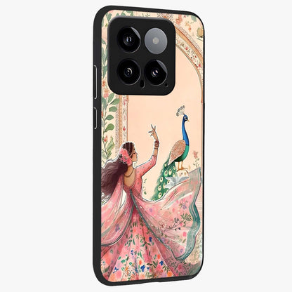 Royal Grace Muse Glass Case upright view showcasing stylish artistic artwork with sophisticated royal theme.