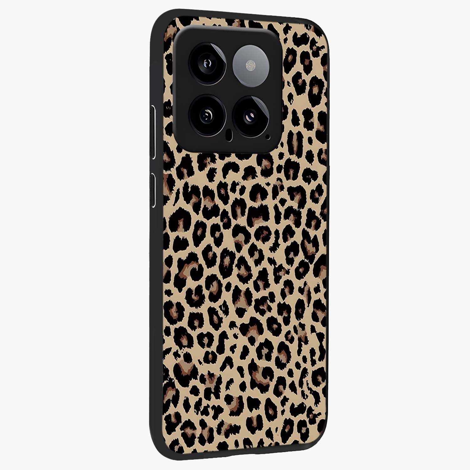 Savage Chic Pattern Glass Case upright view showcasing trendy decorative artwork with edgy fashion theme.