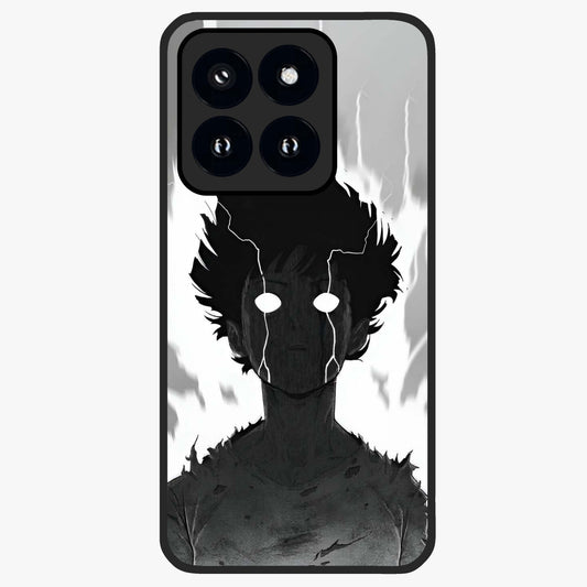 Awakened Inner Rage Glass Case showing flat back view with intense artistic artwork and glossy glass finish.