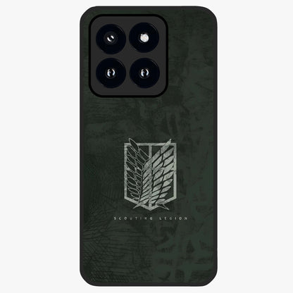 Wings Of Freedom Glass Case showing flat back view with symbolic wings artwork and glossy glass finish.